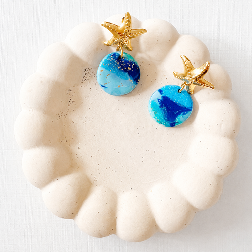 Boucles étoile de mer bohèmes inspirées de l’océan