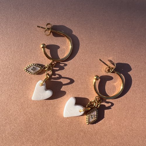 Boucles céleste — boucles d’oreilles faites main