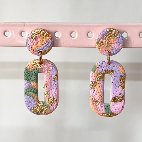 Boucles d’oreilles roses légères - agathe