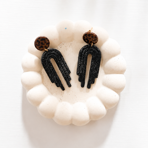 Boucles d’oreilles arche léopard night - adele