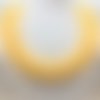 Ambre jaune superbe collier 47cm grosses perles de 20mm femme