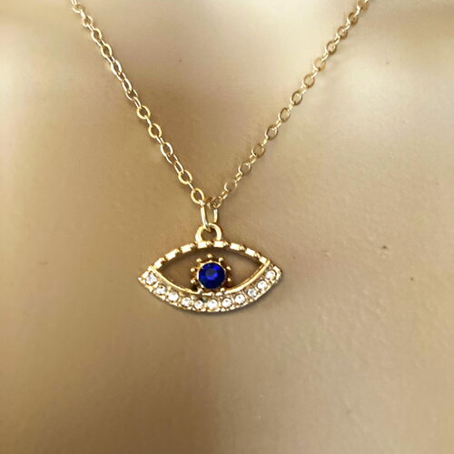 Pendentif doré porte bonheur tendance collier chaîne dorée 40/45 cm bijou homme femme