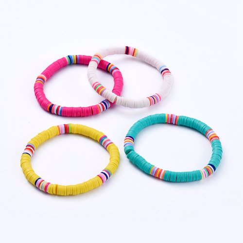 Bracelet extensible heishi choisir pour la couleur variations  bracelet heishi cauri