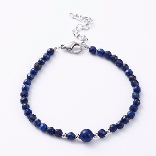 Bracelet lapis-lazuli bleu le classique moderne
