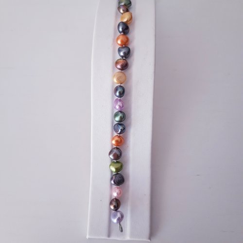 Bracelet perle eau douce multicolore