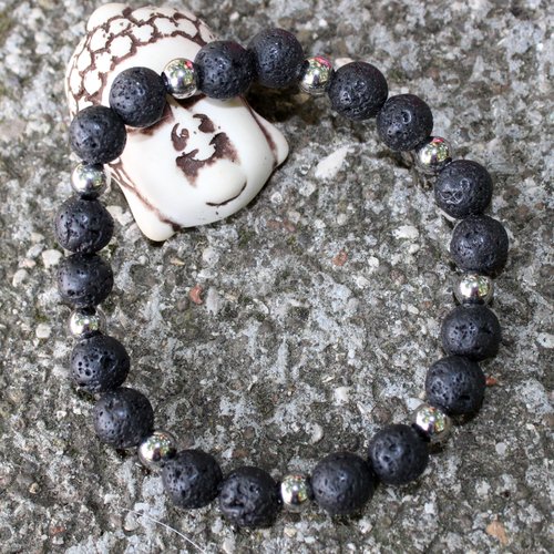 Bracelet de pierre de lave