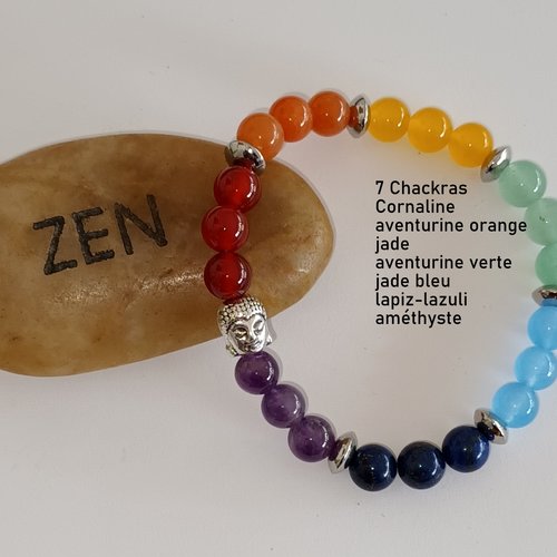 Bracelet 7 chakras bouddha