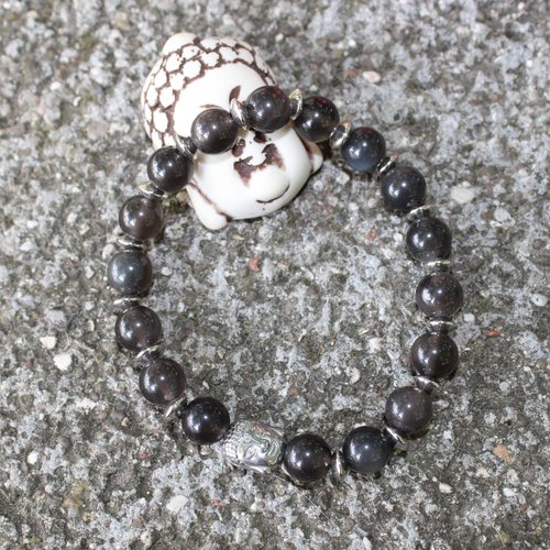 Bracelet obsidienne