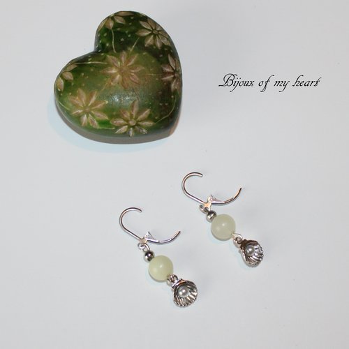 Boucle d'oreille jade