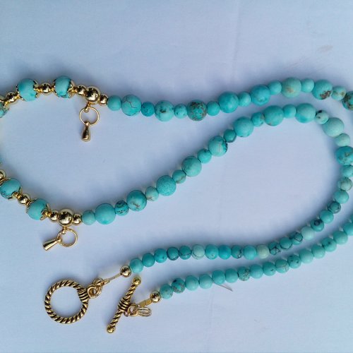 Collier, turquoise