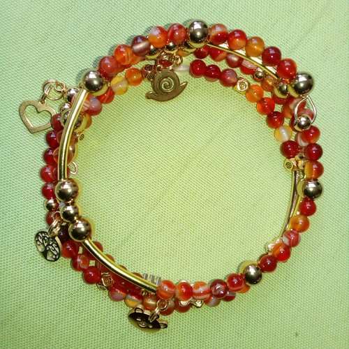 Bracelet cornaline