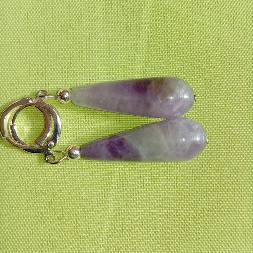 Boucles d'oreilles amétiste