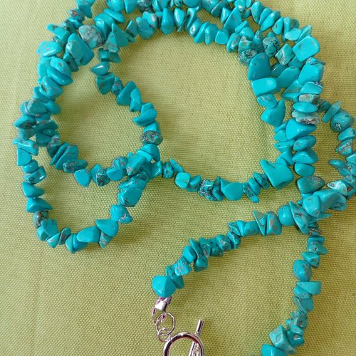 Collier turquoise 76cm