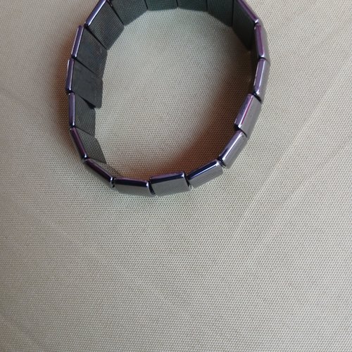 Bracelet hématite large