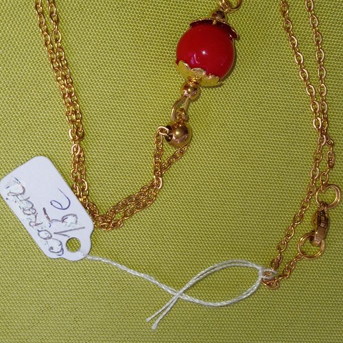 Collier avec corail