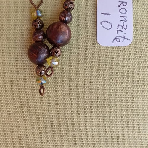 Boucles d'oreilles bronzite