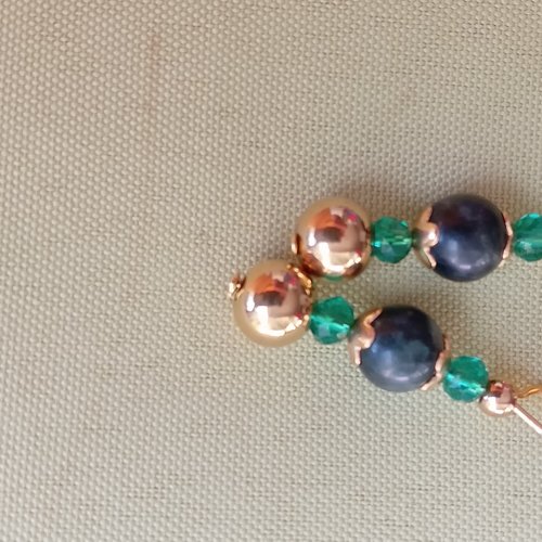 Boucles d'oreilles avec séraphinite