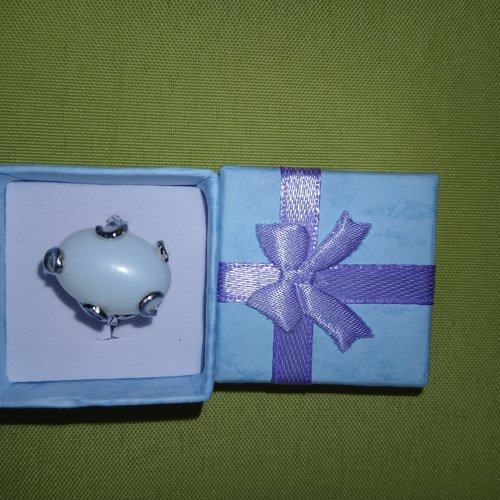 Bague en argent s925, avec pierre de lune