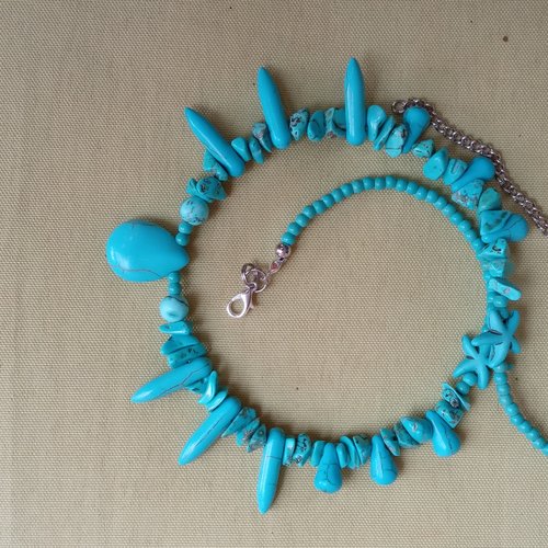 Collier avec turquoise