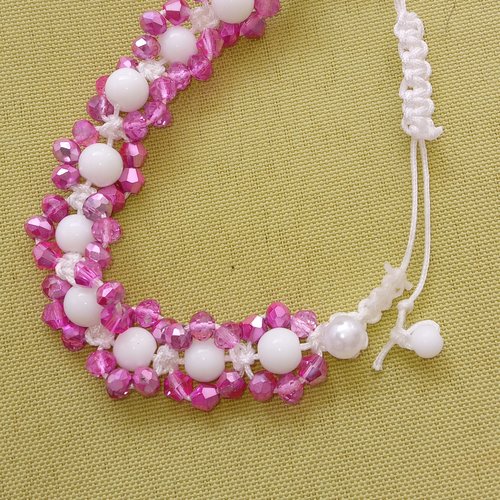 Bracelet agate blanche