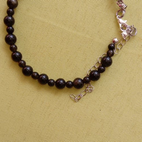 Bracelet, obsidienne