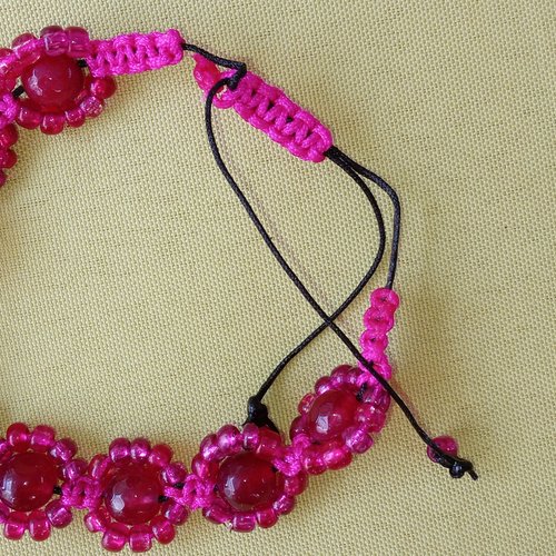 Bracelet rubis calcédoine