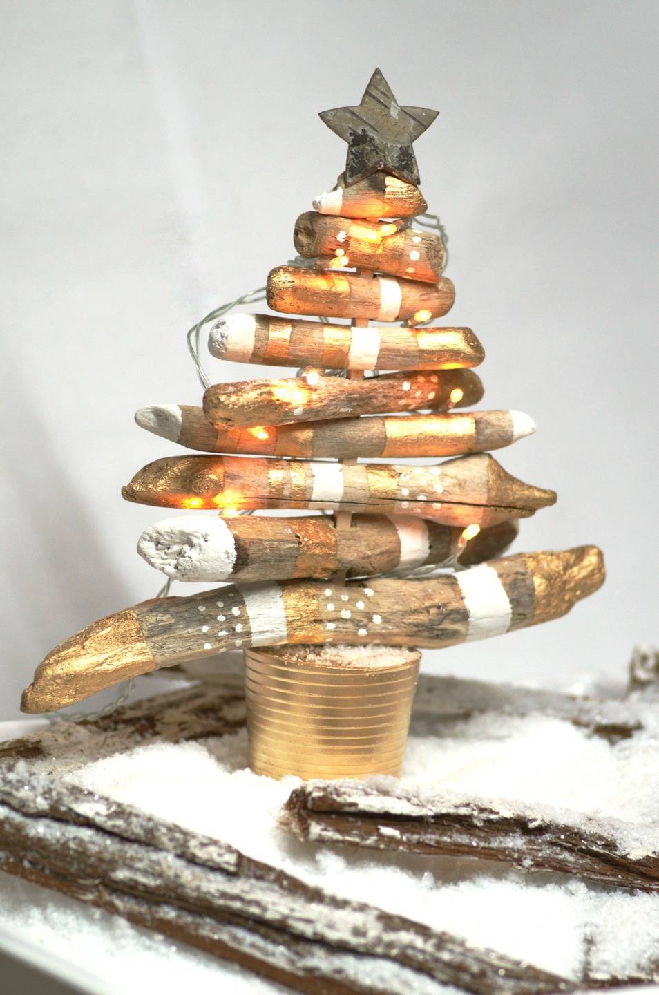 Diy - kit pour la création d'un sapin de noël en bois ...