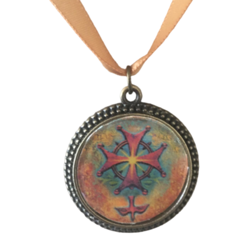 Pendentif croix  huguenote design syratsu pm1