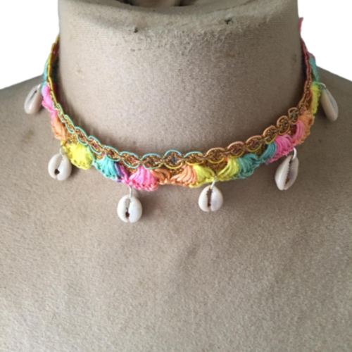 Parure boho chic coquillages