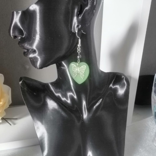 Boucles d'oreilles coeur