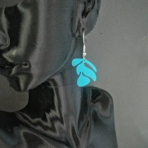 Boucles d'oreilles feuille