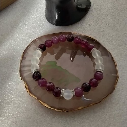 Bracelet en perles naturelles