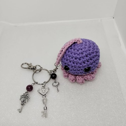 Porte clé crochet , pieuvre