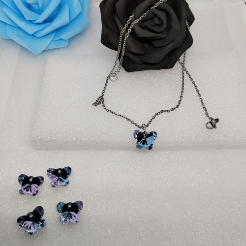 Collier papillon, inoxydable