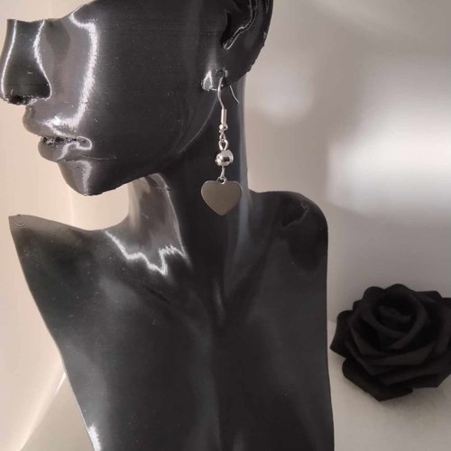 Boucles d'oreilles coeur