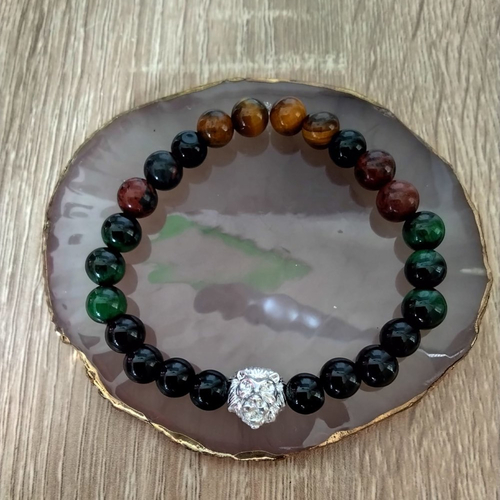Bracelet homme, perles naturelles