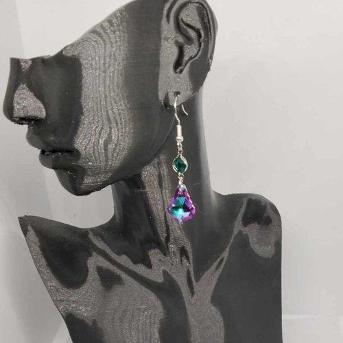 Boucles d'oreilles cristal