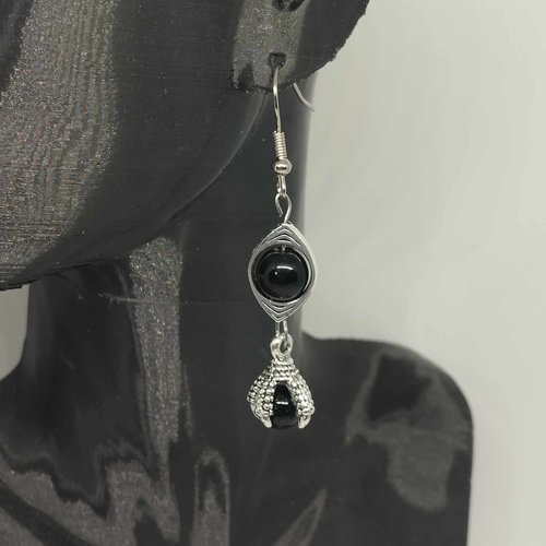Boucles d'oreilles griffe de dragon