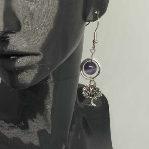 Boucles d'oreilles arbre de vie