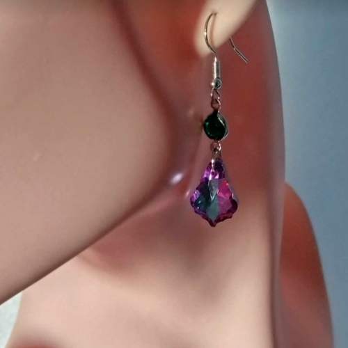 Boucles d'oreilles cristal