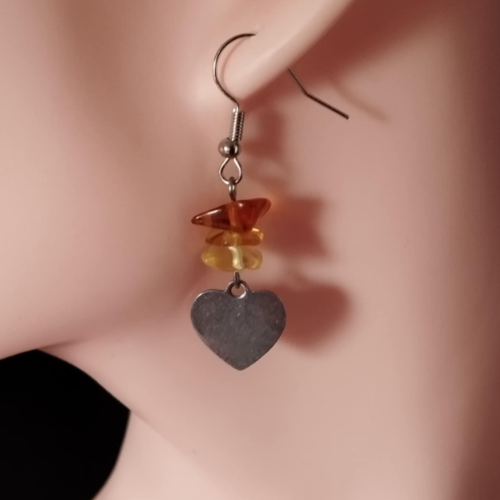 Boucles d'oreilles coeur