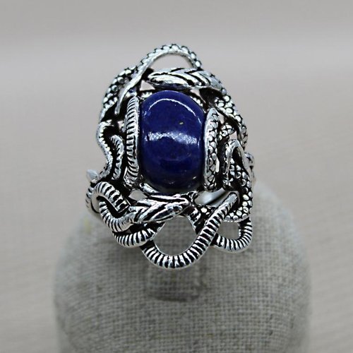 Bague en lapis lazuli sur argent sterling