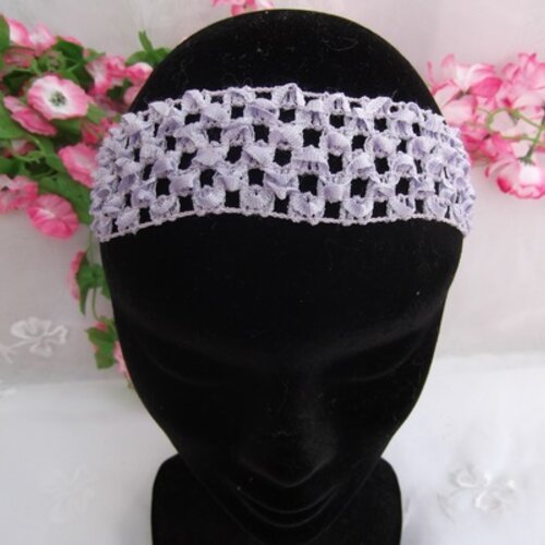  1 serre tête bandeau mauve lilas