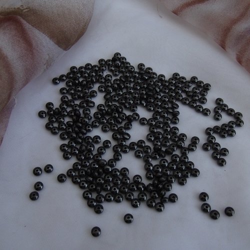 10 perles rondelles hématite 4.2x2.5mm soucoupe pierre minéral gunmétal