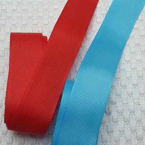 1.20m de ruban galon gros grain 24mm rouge