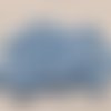20 pompons bleu ciel duvet polyester rond 10mm