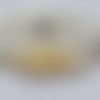 10 cabochons losange strass jaune reflet ab 14.5x7mm résine