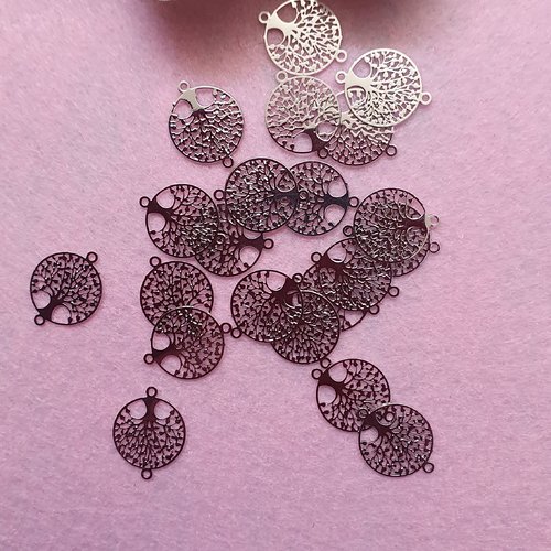 1 connecteur arbre 15x12mm acier filigrane