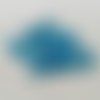 2 perles bleu swarovski goutte cône 16x8mm véritable