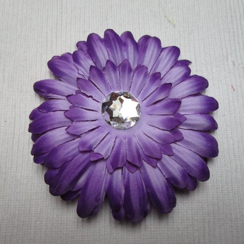  fleur germini 11cm violet multiple niveaux tissu